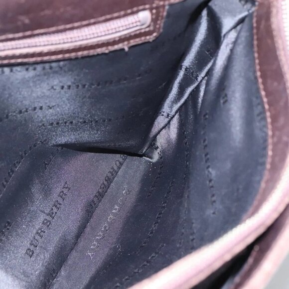 BURBERRY Nova Check Hand Bag Canvas Beige Auth - Picture 7 of 16